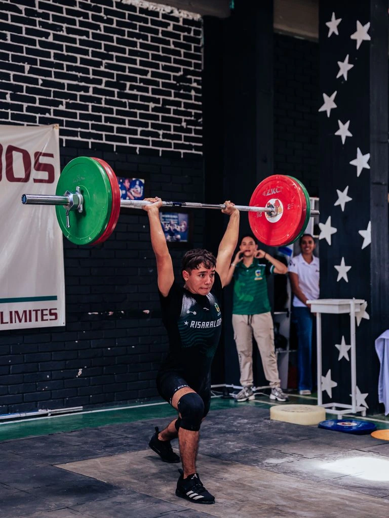 Yusuf Bekele — USA Weightlifting senior international, photographed in his training hall.